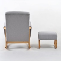 Fauteuil à bascule en bois écologique de style moderne, fauteuil paresseux fluide pour enfants, marque TEFFUL, pour salon, bureau à domicile