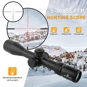 New HD 5-30x56 SFIR SLT FFP IR-MIL Optics Sight Tactical Long Range Shooting 34mm Tube Hunting Scope