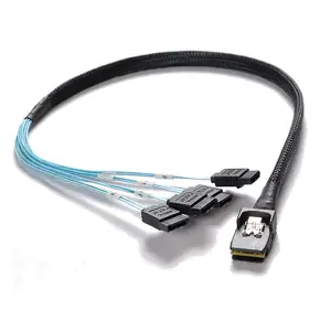 36-Pin Mini SAS to 4x S-ATA Multilane Adapter Cable 42cm