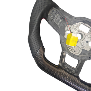 พวงมาลัยหนังคาร์บอนไฟเบอร์อัพเกรดพร้อมไฟ LED สำหรับ Volkswagen Golf 7 <span class=keywords><strong>GTI</strong></span> แบบสปอร์ตสั่งทำพิเศษ  ใช้แทนของเดิมได้ - Product Image 6