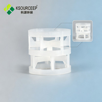 Anneaux en plastique Pall de 50 mm, emballage haute efficacité pour colonne de récupération de solvants