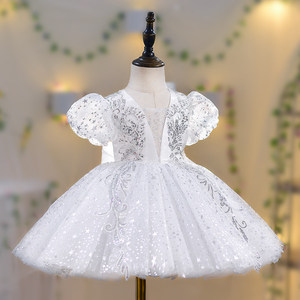 Vestido de <span class=keywords><strong>Princesa</strong></span> con Flores para Niñas, Traje de Fiesta de Cumpleaños, <span class=keywords><strong>Disfraz</strong></span> para Actuaciones de Baile, Venta al Por Mayor ODM para Niños - Product Image 1