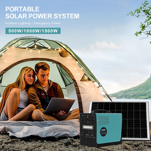 เครื่องกำเนิดไฟฟ้าพลังงานแสงอาทิตย์สำหรับบ้านแบบออฟกริด Solarthon 500W MPPT LiFePO4 ระบบพลังงานแสงอาทิตย์แบบพกพา โพลีคริสตัลไลน์ซิลิคอน - Product Image 2