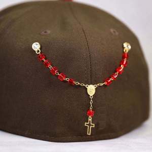 Collar de Oración con Cruz de San Benito, Imagen a Color de San Benito Verde, Rosario, Crucifijo de Jesús, Regalo de Protección, MOQ Bajo - Product Image 2