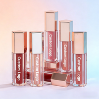 Rouge à lèvres liquide mat de haute qualité en gros, brillant à lèvres scintillant, imperméable, végétalien, biologique, marque privée, gloss doré