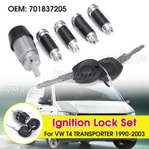 ชุดกุญแจสตาร์ท 7 ชิ้น พร้อมกุญแจล็อคประตู 4 บาน 2 ดอก สำหรับรถยนต์ VW Transporter Caravelle T4 MK IV ปี 1990-2003 แบบประตูบานคู่ - Product Image 1