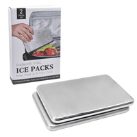 Pack de glace en acier inoxydable pour boîtes à lunch casher/halal-Briques de glace conformes à la religion avec matériaux certifiables