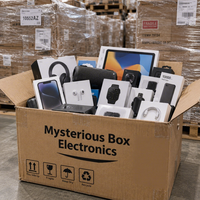 Boîte mystère scellée de gadgets électroniques variés, stock en palettes, vente en gros pour importateurs et magasins, distribution B2B, fournisseur de déballage et de commerce