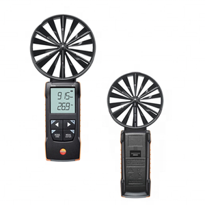 เครื่องวัดอุณหภูมิการไหลของอากาศ Testo 417 ดิจิตอล 100 มม. เครื่องวัดความเร็วลมแบบใบพัด ความละเอียด 0.01 ม./วินาที ความเร็วเริ่มต้น 0.1 ม./วินาที 0~50 - Product Image 2