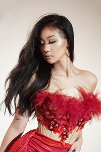 Abito da <span class=keywords><strong>sera</strong></span> <span class=keywords><strong>rosso</strong></span> fiore sexy per le donne vestito da <span class=keywords><strong>sera</strong></span> strass <span class=keywords><strong>abbigliamento</strong></span> all'ingrosso per le donne - Product Image 3