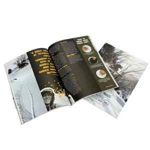 Catálogo personalizado/impressão de revista cobertura macia impressão do livro