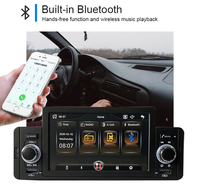 Lecteur MP5 de voiture avec écran 5 pouces 1 Din avec Carplay Android Auto BT Audio stéréo de voiture Lecteur MP5