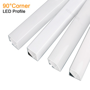 Perfil LED en Forma <span class=keywords><strong>de</strong></span> V con Difusor, Sin Enlucido, para Instalación Rápida <span class=keywords><strong>de</strong></span> Iluminación Lineal en Esquinas <span class=keywords><strong>de</strong></span> <span class=keywords><strong>Techo</strong></span> y Pared - Product Image 1