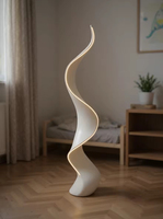 Lámpara de Pie Escultural de Hierro Impresa en 3D ST, Color Cambiable, Tamaño Grande, Opción de Bricolaje, Soluciones de Iluminación Modernas para Dormitorio de Diseño