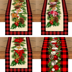 70 pollici stampato lino <span class=keywords><strong>natale</strong></span> tovaglia corridore per la decorazione di <span class=keywords><strong>natale</strong></span> forniture Navidad per il tavolo da pranzo 2025 - Product Image 2