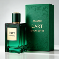 Flacon de parfum en verre durable et élégant de 50 ml avec revêtement de protection UV