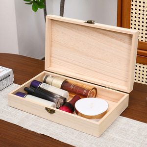 Caja de Almacenamiento de Madera en Blanco para Manualidades - Se Puede Pintar y Usar para Guardar Joyas - Product Image 6