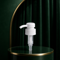 Pompe à lotion en plastique blanc de 33 mm avec ressort, pulvérisateur à verrouillage haut-bas pour flacons cosmétiques, anti-déversement, à visser, logo personnalisé