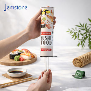 Boîte cylindrique en carton alimentaire recyclable pour la vente en gros des fabricants, pour les plats à emporter, tube en papier pour l'emballage des sushis - Product Image 6