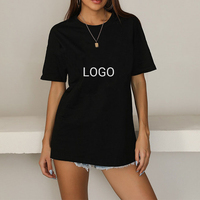 T-shirt manches courtes col rond pour femme, ample et respirant, en coton, décontracté, pour l'été, livraison directe