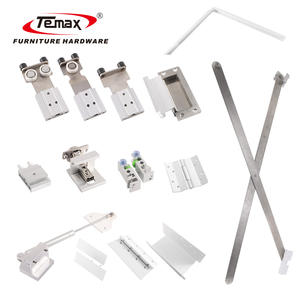 Remax sistem pintu geser ganda, perangkat keras pintu saku pengayun ganda dengan tali lipat 2 sisi untuk furnitur - Product Image 2