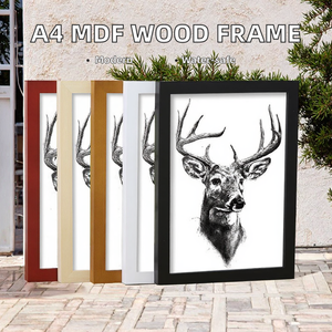 Custom <b>A4</b> MDF Wood Poster or Picture <b>Frame</b> Eco-Friendly UV <b>Printed</b> Creative Wall Decor <b>for</b> Home - Product Image 2
