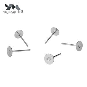 Les sources transfrontalières n'ont pas besoin de couper les épingles d'oreille Bouchons d'oreille au bas des boucles d'oreilles accessoires de bricolage et épingles d'oreille à fond plat - Product Image 4