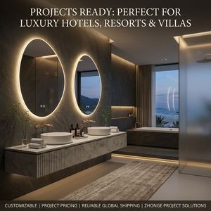 Espejo LED Infinito SOJU <span class=keywords><strong>de</strong></span> 3 Colores con Iluminación Regulable, Marco Irregular, para Baño, Hotel, con Retroiluminación Inteligente - Product Image 6