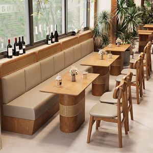 Xzy phong cách sang trọng Đồ nội thất nhà hàng phục vụ quán trà nhà hàng Nhà hàng Phương Tây kết hợp ghế sofa bàn ghế - Product Image 3