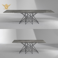 Table et chaises de style italien en céramique pour restaurant, vente en gros, fabrication, salle à manger à domicile
