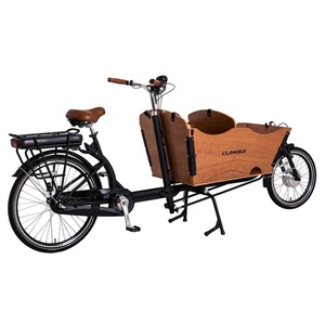 Bakfiets Vélo <span class=keywords><strong>cargo</strong></span> électrique à 2 roues pour enfants, design à cadre ouvert avec tension de 36V, stock disponible en Europe et Pologne - Product Image 4