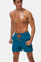Short de plage personnalisé pour hommes Short de surf à taille élastique pour les loisirs Couleur unie Décontracté Teint en couleur magique Couleurs pour impression