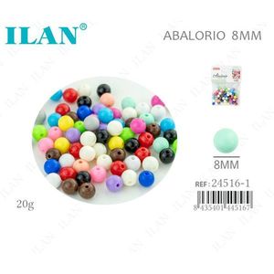 Ilan Abalorio Perline colorate da 8 mm per la creazione di gioielli 20G - Product Image 1