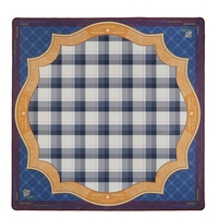 Ensemble de tuiles de mahjong américaines en acrylique gravées bleu patriotique, de luxe moderne et personnalisé, avec tapis et supports, portable, pour cadeaux et divertissement de casino