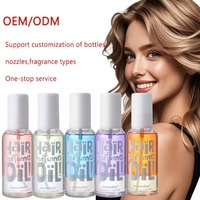 Brume parfumée nourrissante anti-frisottis longue durée pour cheveux, marque privée OEM, soin capillaire rafraîchissant pour femme, usage quotidien