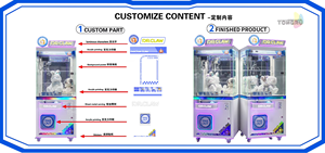 Machine commerciale de grue de griffe jouets Machine de griffe sans argent avec le lecteur de carte et l'accepteur de facture à jetons avec la garantie de 1 an - Product Image 6