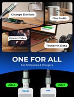 Câble USB-C tressé LISEN 60W Power Delivery pour iPhone 17 16 Pro Max Samsung S25 Ultra MacBook Pro iPad Voiture