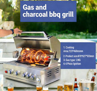 Barbecue à gaz encastrable Flip Grill 30 pouces