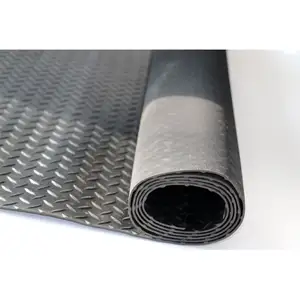 Rubber Flooring 3mm Thick Garage Floor Mat Waterproof Anti Slip 4 Styles