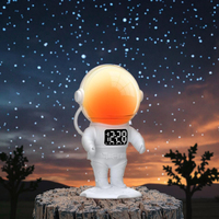 Pour astronaute lever du soleil réveil bruit blanc 30 sons apaisants 22 veilleuses à intensité variable pour Bluetooth double lumière de réveil numérique