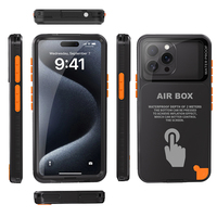 SHELLBOX Pochette étanche 2 mètres, étui universel étanche pour téléphone de 6,7 pouces pour iPhone 13/14/15 Pro Max