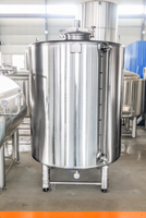 Tanque de Agua Helada con Glicol Tonsen de 1500L, Máquina de Elaboración de Cerveza, Tanque Aislado de Doble Pared para Cervecería