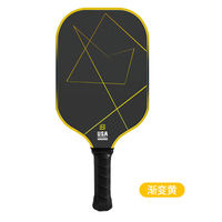 Raquette de pickleball professionnelle en fibre de carbone noire de 16 mm avec noyau en nid d'abeille pour joueurs professionnels (vente en gros)