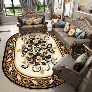 Couverture élégante en fausse fourrure de cachemire à motifs vintage, rectangulaire, pour salon, canapé, usage domestique, lavable en machine, pliable, en fibre de polyester - Product Image 2