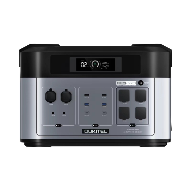 OUKITEL BP2000 PRO 3600W Powerstation 2-16KWh Expandable Battery Solar Generator App Controlled Portable Power Station