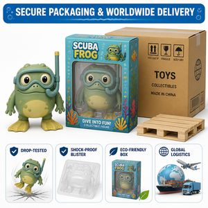 Factory OEM ODM Scuba Diving Frog Amphibian Figurine Vinyl Art Toy Collectible Figure <strong>Monster</strong> Production - Product Image 4
