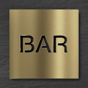 Placa y Letrero de Metal de Latón Ornamentado <span class=keywords><strong>Vintage</strong></span> con Patrón Personalizable para Decoración de Paredes de Hotel - Product Image 5