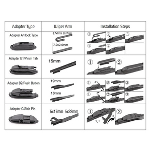 Fabrication et fourniture de balais d'essuie-glace pour voitures, vente en gros, balais d'essuie-glace hybrides souples et transparents personnalisés, avec des tailles larges pour tous types de voitures - Product Image 4