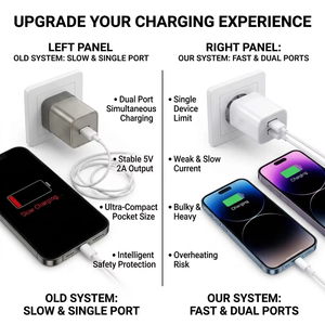 Cargador Rápido para Teléfono con Doble USB y Enchufe AU de 5V2A, Directo de Fábrica, 10W, Cubo Compacto, Carga Simultánea de Dos Dispositivos, Logotipo Personalizado - Product Image 2