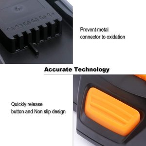 <span class=keywords><strong>Batteria</strong></span> al Litio di Ricambio 3.0Ah <span class=keywords><strong>Worx</strong></span> 20V WA3525, per Utensili Cordless <span class=keywords><strong>Worx</strong></span> 20V (2x20V) <span class=keywords><strong>Batteria</strong></span> di Alimentazione WA3575 WA3525 WA3520 - Product Image 4